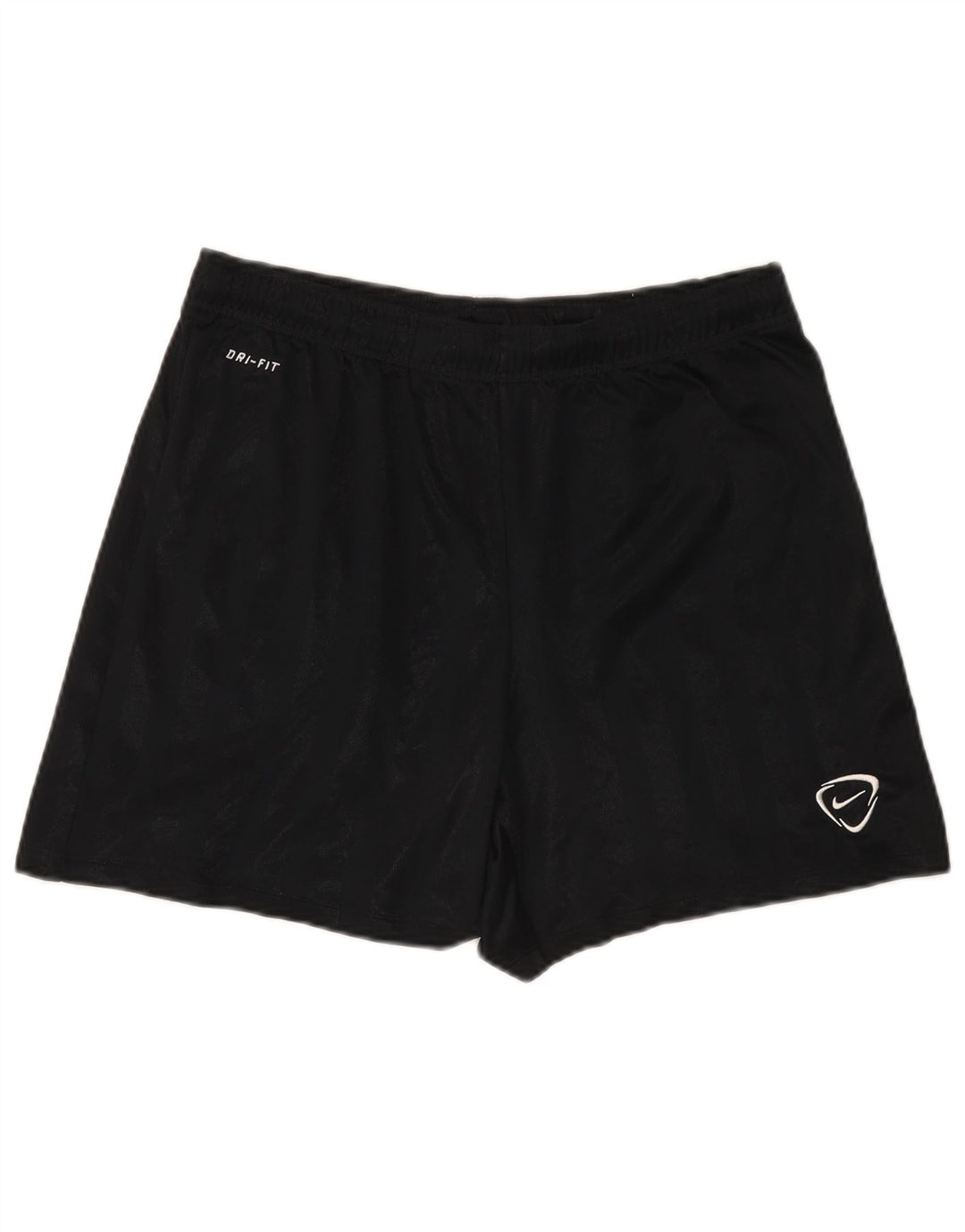 Мужские спортивные шорты Nike Dri Fit из полиэстера среднего размера, черные в полоску