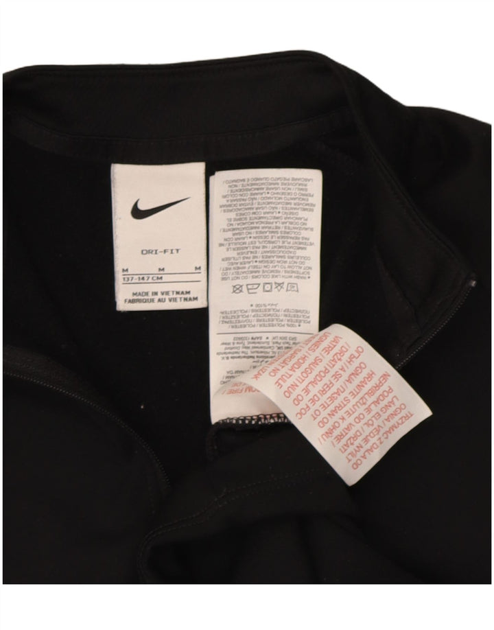 Пуловер с графическим принтом Nike для мальчиков Dri Fit, спортивный костюм, 10–11 лет, средний черный