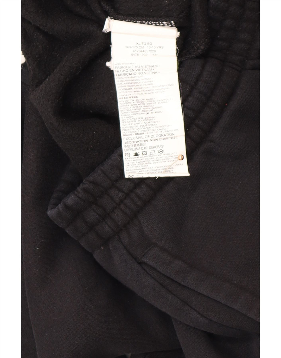 Спортивный костюм CONVERSE для мальчиков Брюки-джоггеры 13-14 лет XL Черный