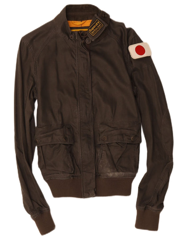 Женский бомбер Superdry UK 14 Средний Коричневый