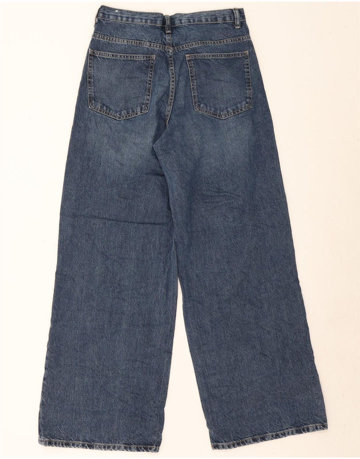Женские широкие джинсы Zara EU 38, маленькие W28 L31, синие