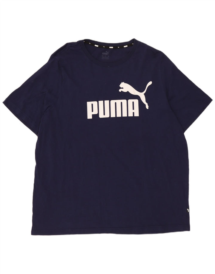 Мужская футболка с рисунком PUMA Top 2XL Темно-синий