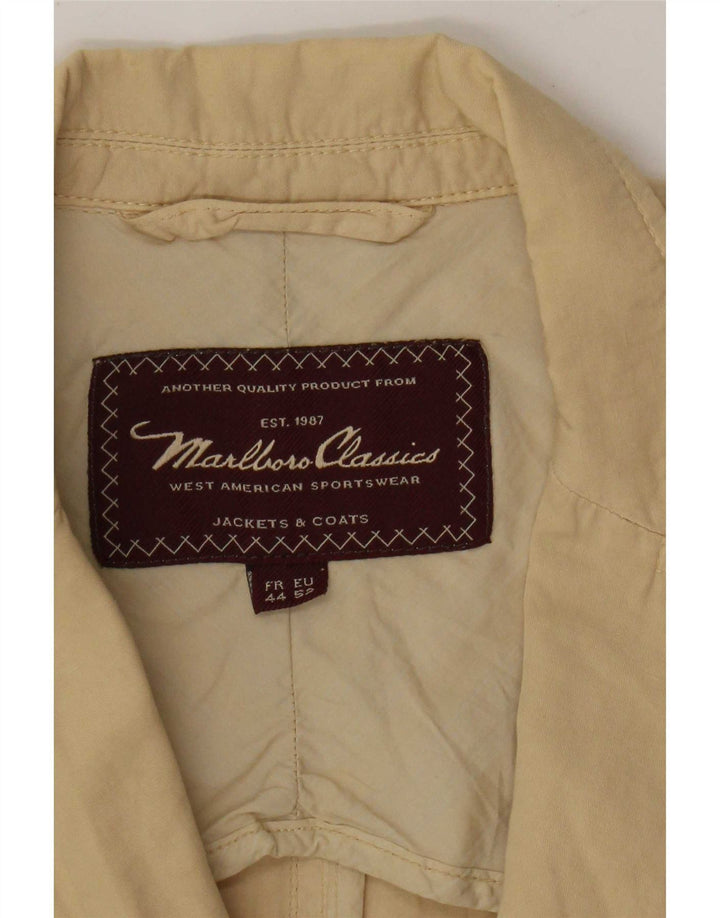 Мужской пиджак Marlboro Classics на 3 пуговицах EU 52 XL, бежевый хлопок
