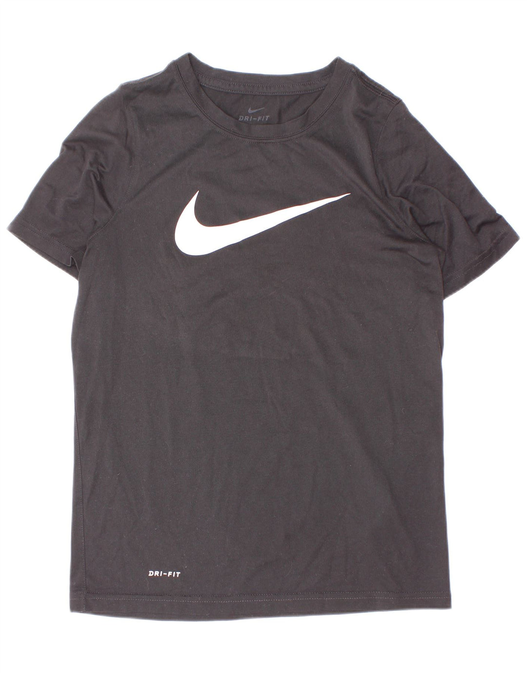 Футболка с рисунком Nike Dri Fit для мальчиков, топ 10–11 лет, средний черный полиэстер