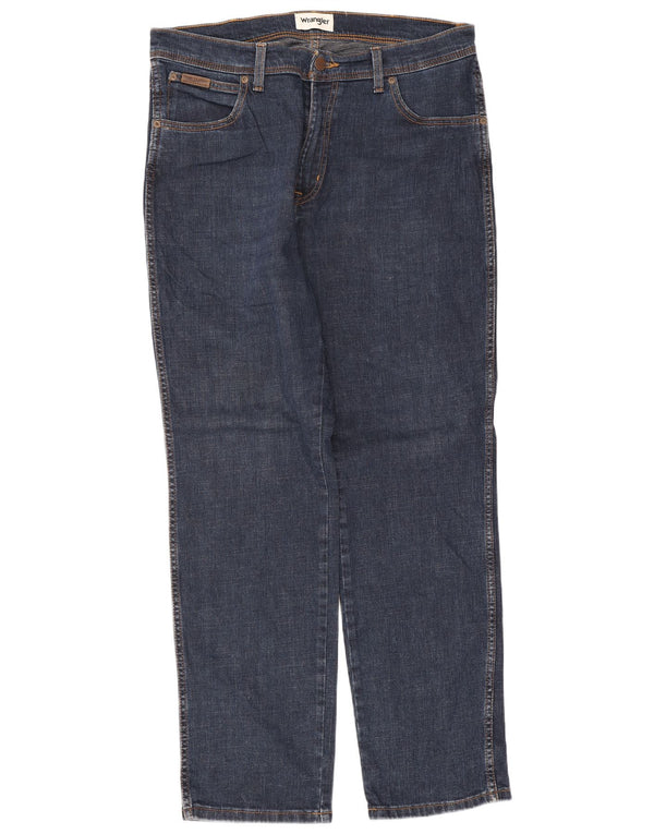 Мужские узкие джинсы Wrangler W36 L30, темно-синий хлопок