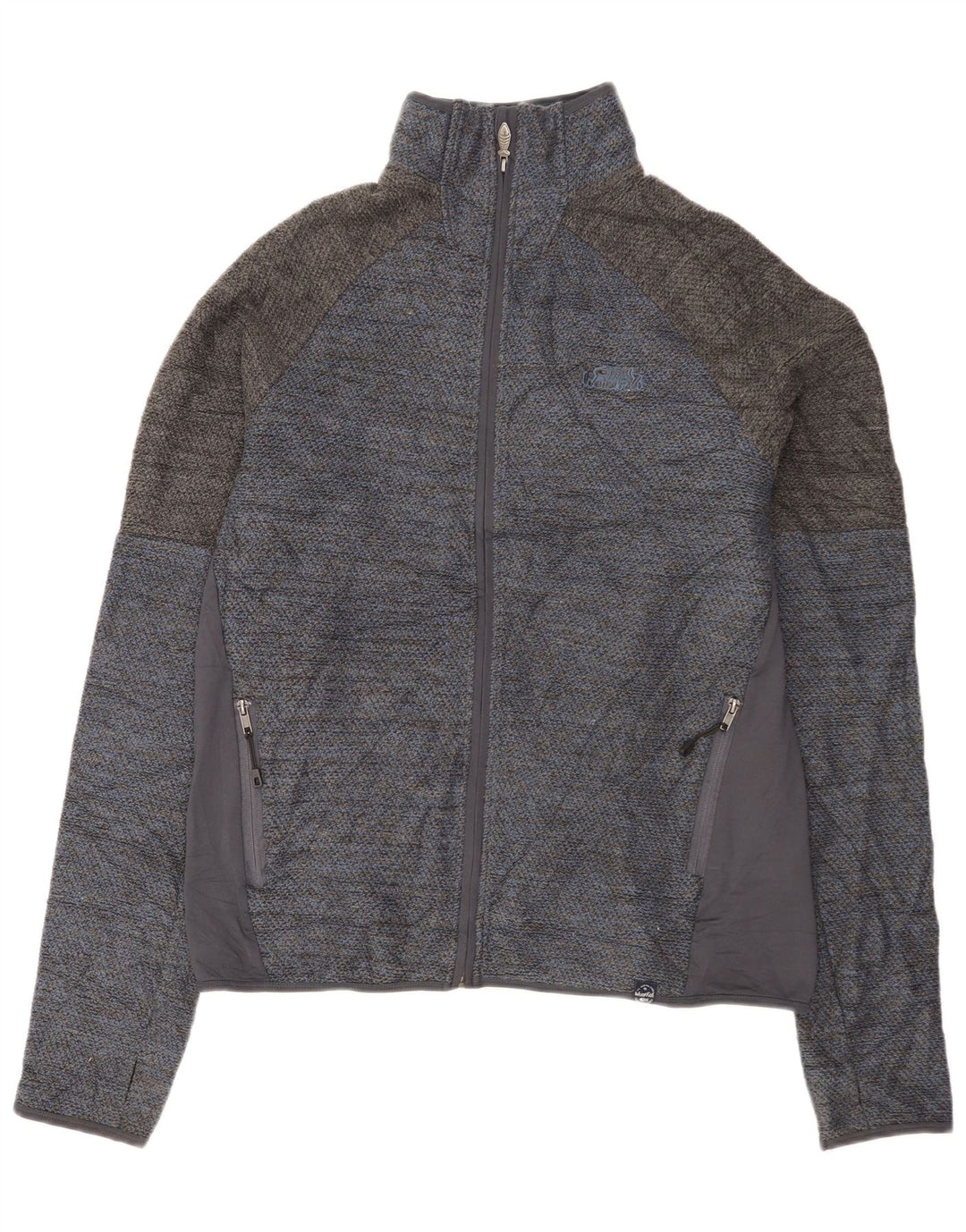 Мужской спортивный костюм Weird Fish, верхняя куртка, большой синий полиэстер с цветными блоками