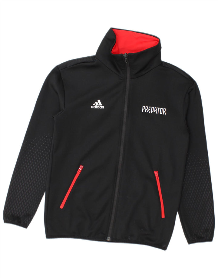 Спортивный костюм Adidas Predator для мальчиков с графическим рисунком, верхняя куртка 11-12 лет, черный