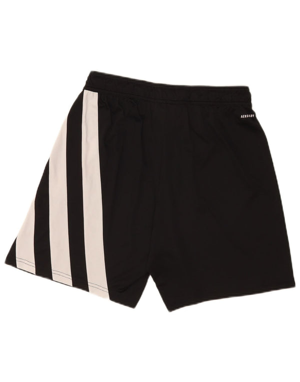 Мужские спортивные шорты Adidas с рисунком, средние черные спортивные шорты из полиэстера