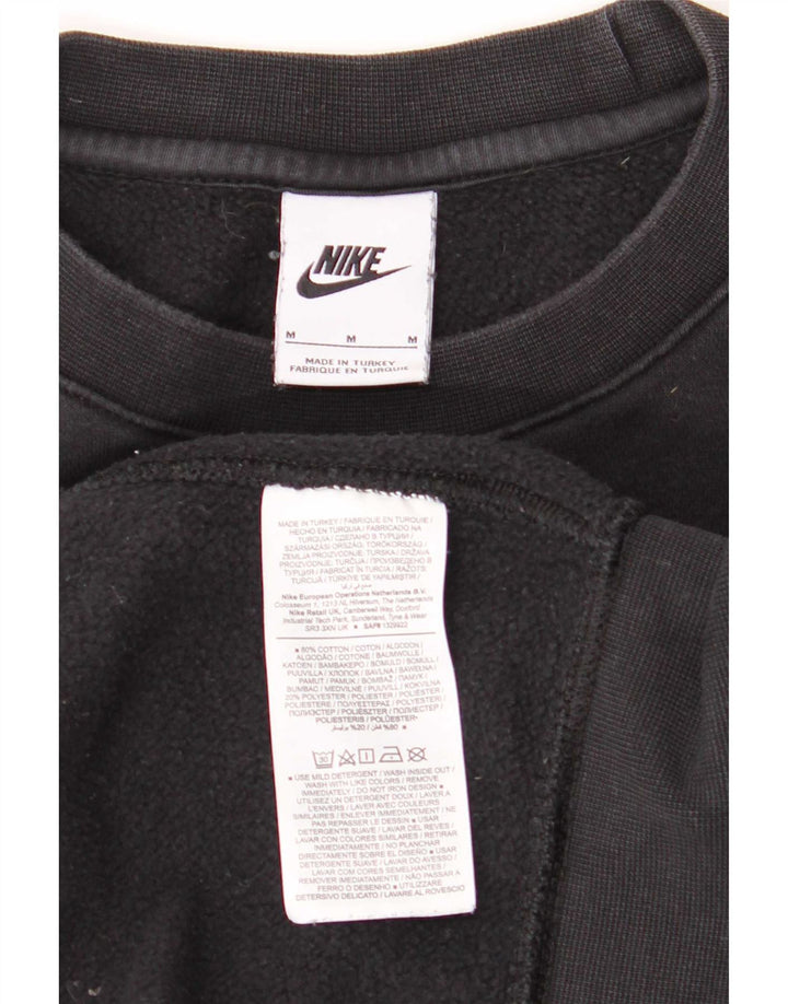 Мужской свитшот с графикой Nike, средний черный хлопковый джемпер