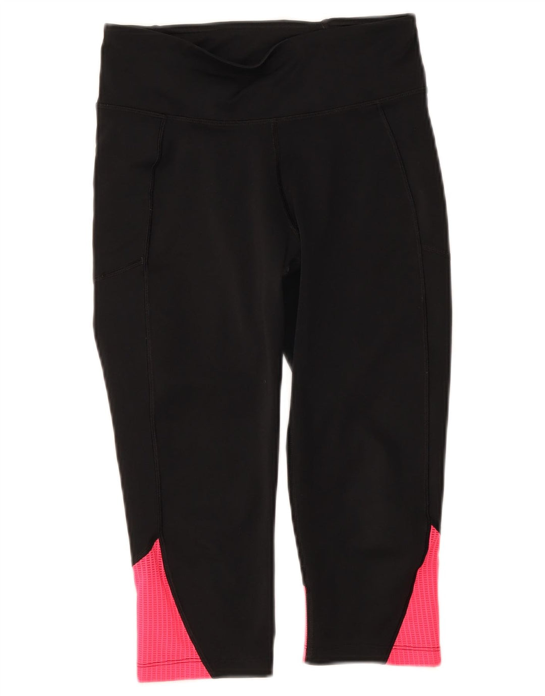 Женские леггинсы-капри Under Armour, Великобритания, 8, маленькие, черные, с цветными блоками