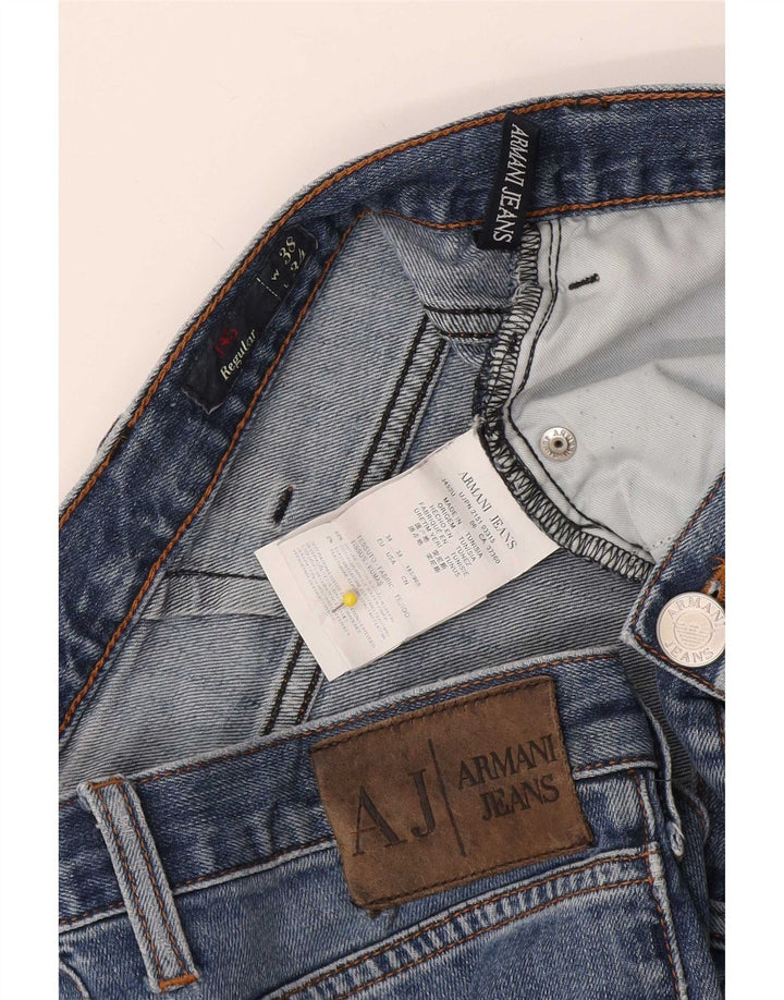 Мужские прямые джинсы Armani J45 Regular W38 L34, синий хлопок
