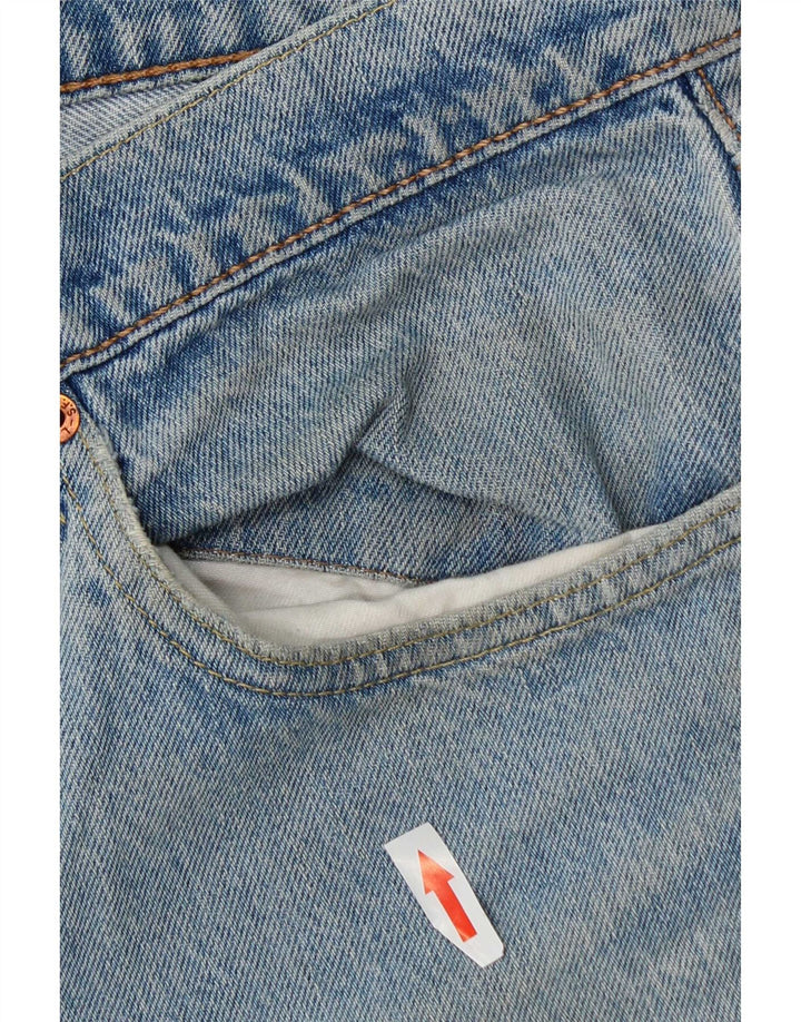 Мужские потертые узкие джинсы Levi's W36 L34, синий хлопок