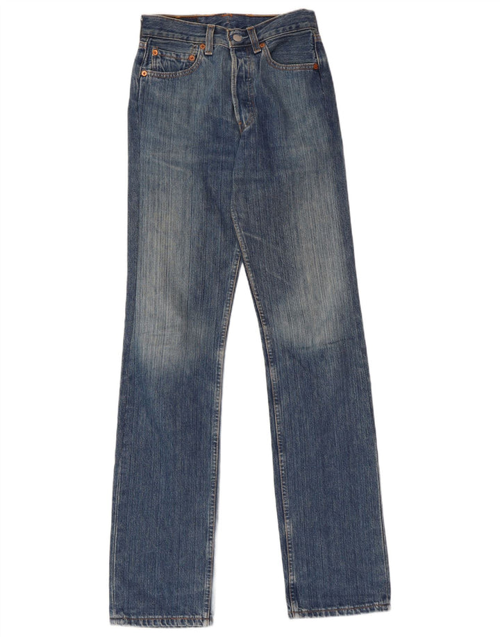 Женские прямые джинсы LEVI'S 501 W37 L34 Синие, хлопок