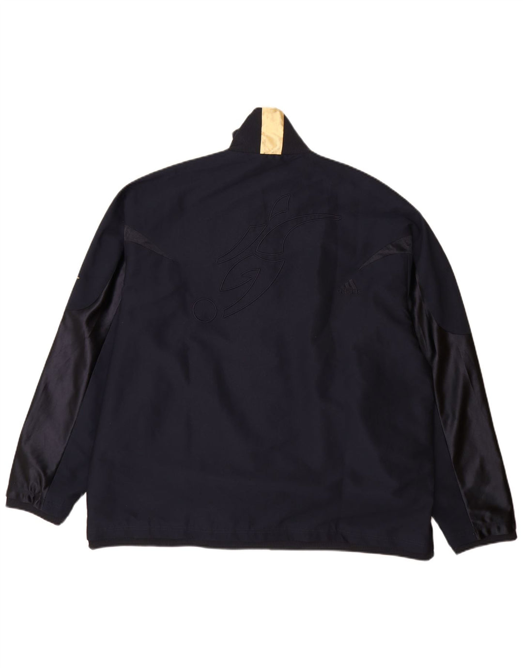 Мужская дождевик Adidas UK 42 XL темно-синий полиэстер