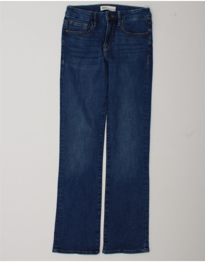 Женские джинсы Bootcut Zara EU 38, маленькие W28 L32, синие, хлопок