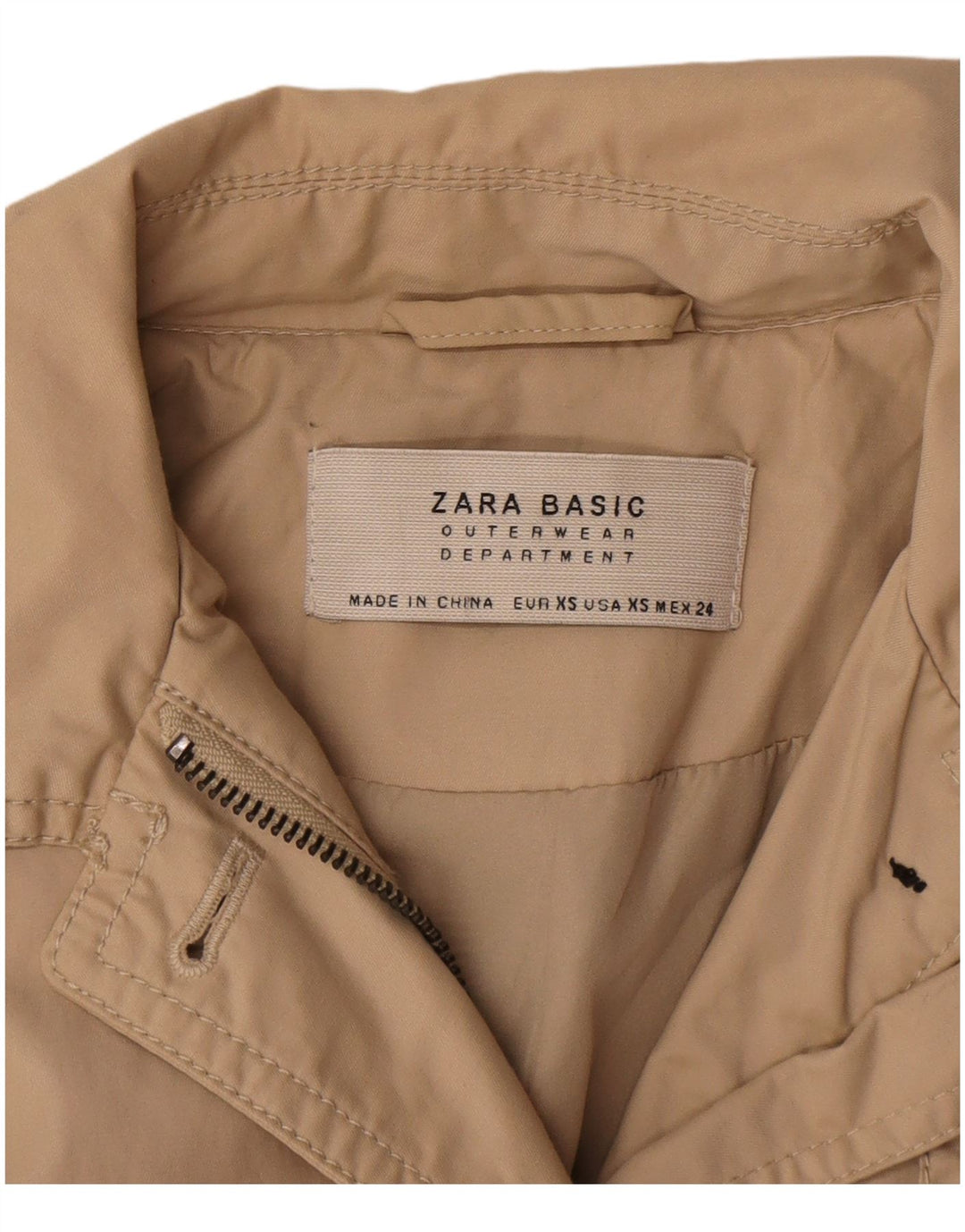 Женский тренч Zara UK 6 XS Бежевый