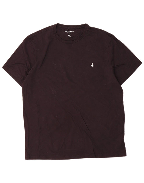 Мужская футболка классического кроя Jack Wills XL, черный хлопок