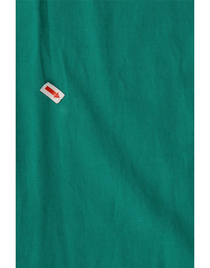 Женская блузка-рубашка без рукавов VINTAGE UK 12, средний бирюзовый цвет