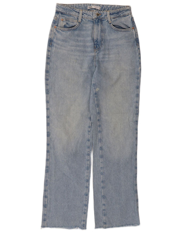 Женские прямые джинсы Zara EU 36 XS W26 L29 синие