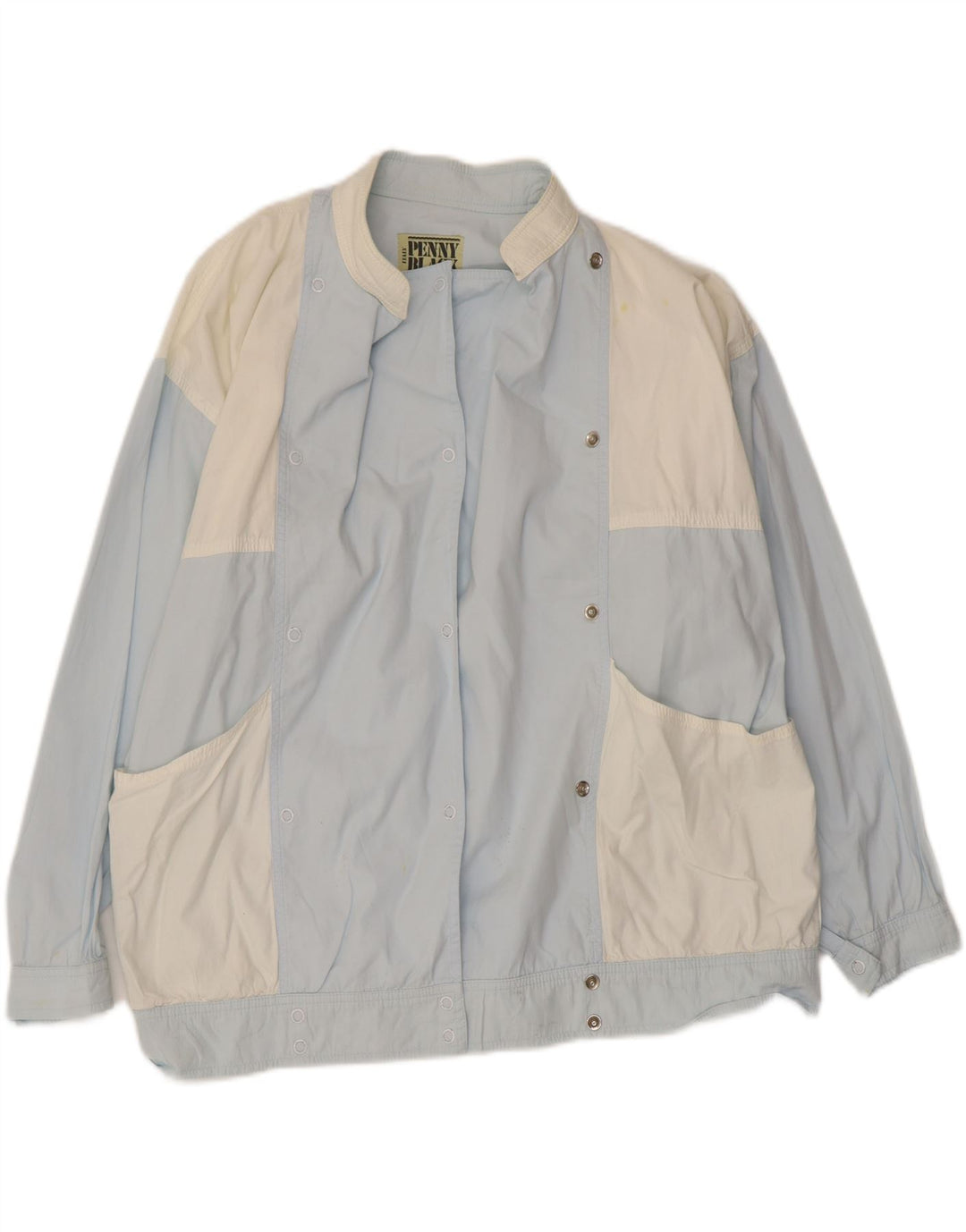 Женская куртка PENNY BLACK UK 14, большая синяя, хлопок с цветными блоками