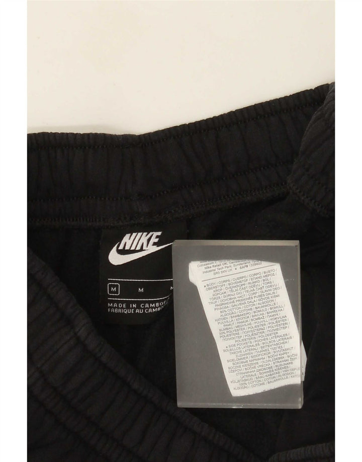 Мужские спортивные шорты Nike среднего размера, черные, хлопковые