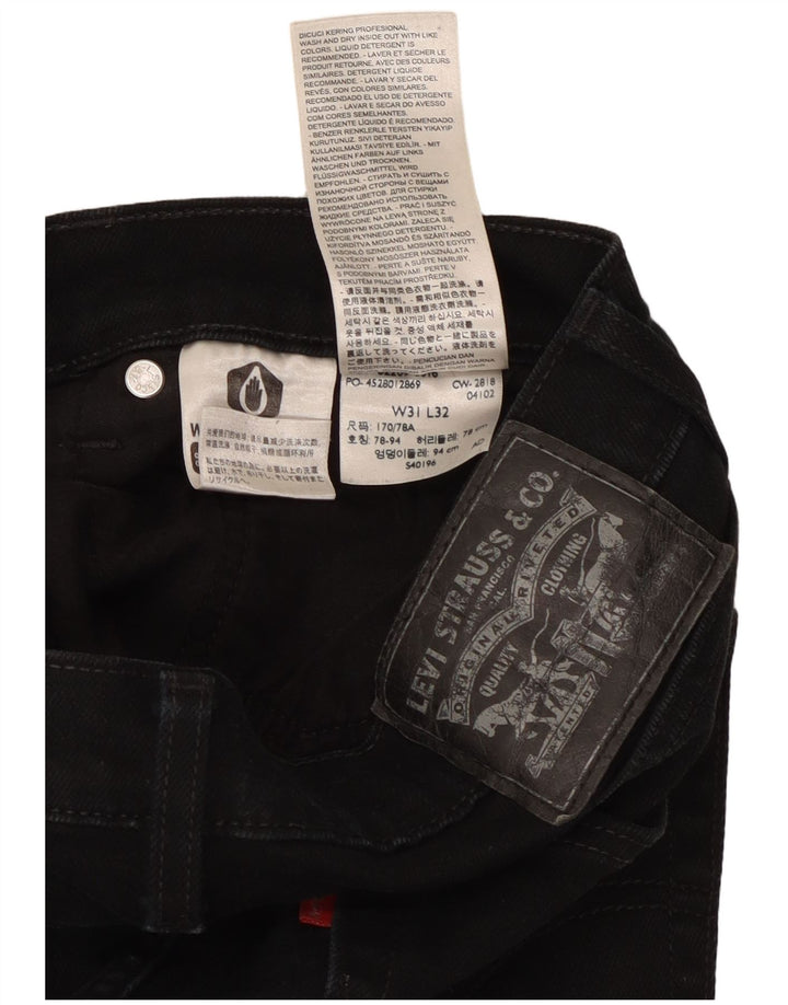 Мужские джинсы скинни LEVI'S W31 L29, черный хлопок