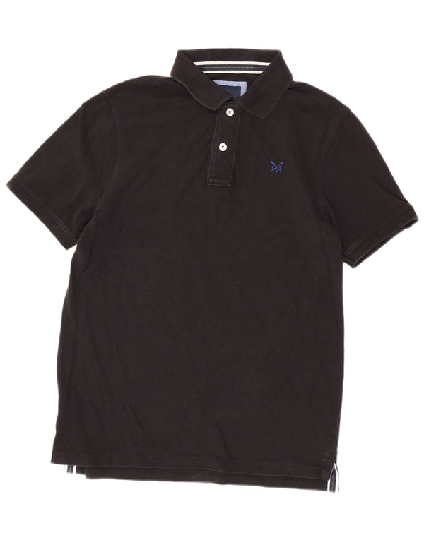 Crew Clothing Mens Polo Shirt Medium Black Cotton