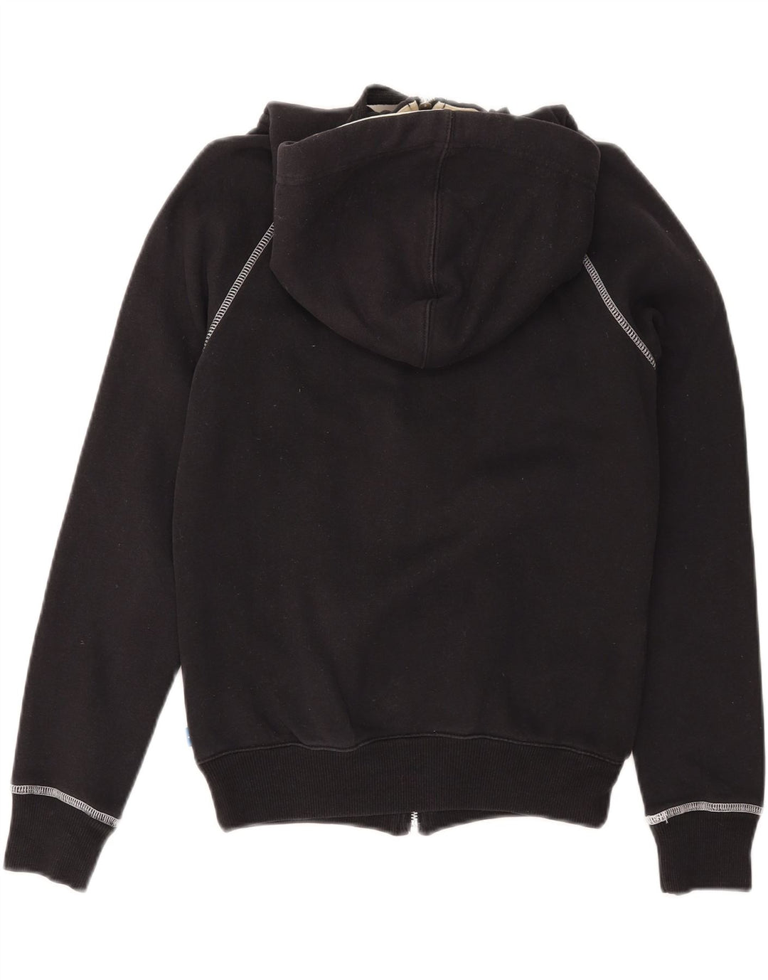 Женский джемпер с капюшоном ADIDAS UK 10, маленький, черный, хлопок