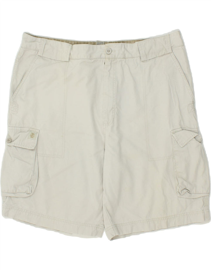 IZOD Mens Cargo Shorts W40 XL Grey Cotton Vintage Izod and Second-Hand Izod from Messina Hembry 