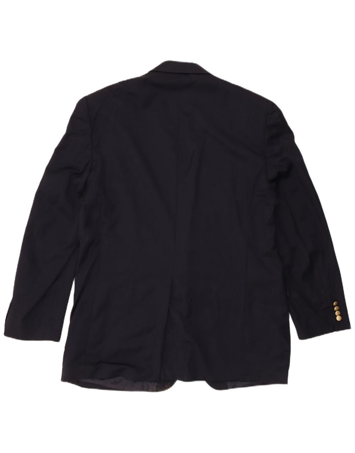 Мужской пиджак Chaps с 2 пуговицами, Великобритания 44, 2XL, темно-синий, шерстяной