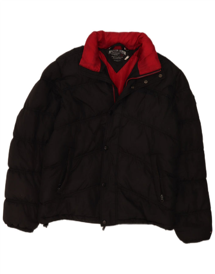 Мужская стеганая куртка Tommy Hilfiger UK 40, большая черная