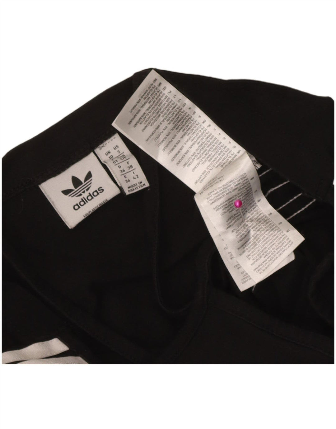 Женский укороченный топ с лямкой на бретельках Adidas UK 10, маленький черный хлопок