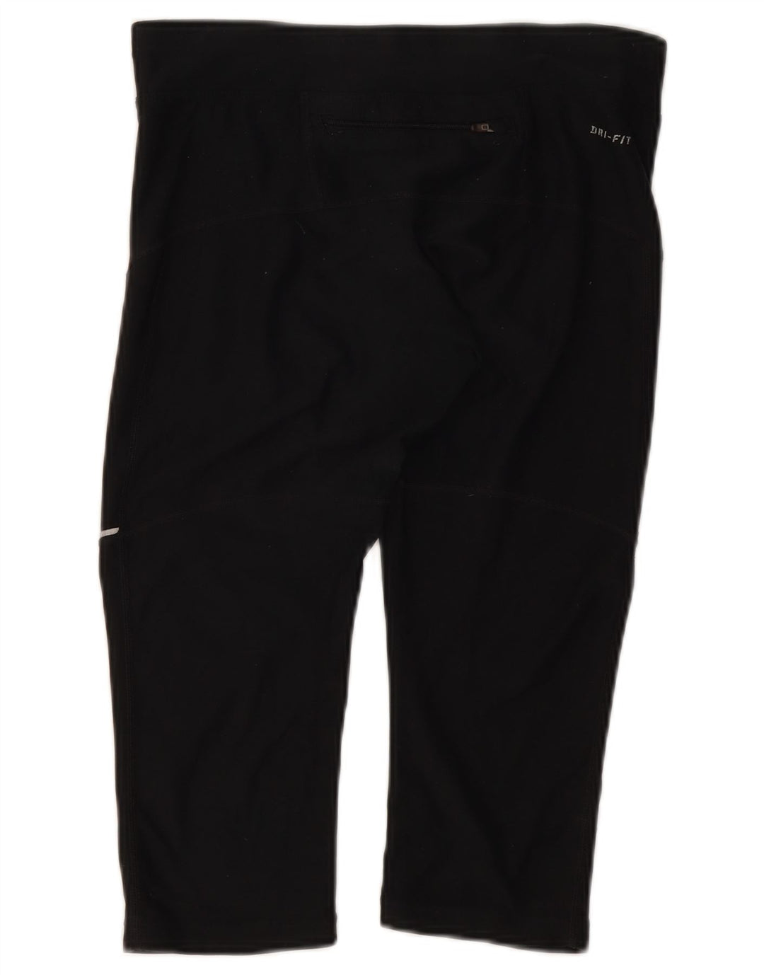 Женские леггинсы-капри Nike Dri Fit UK 10, маленькие черные из полиэстера
