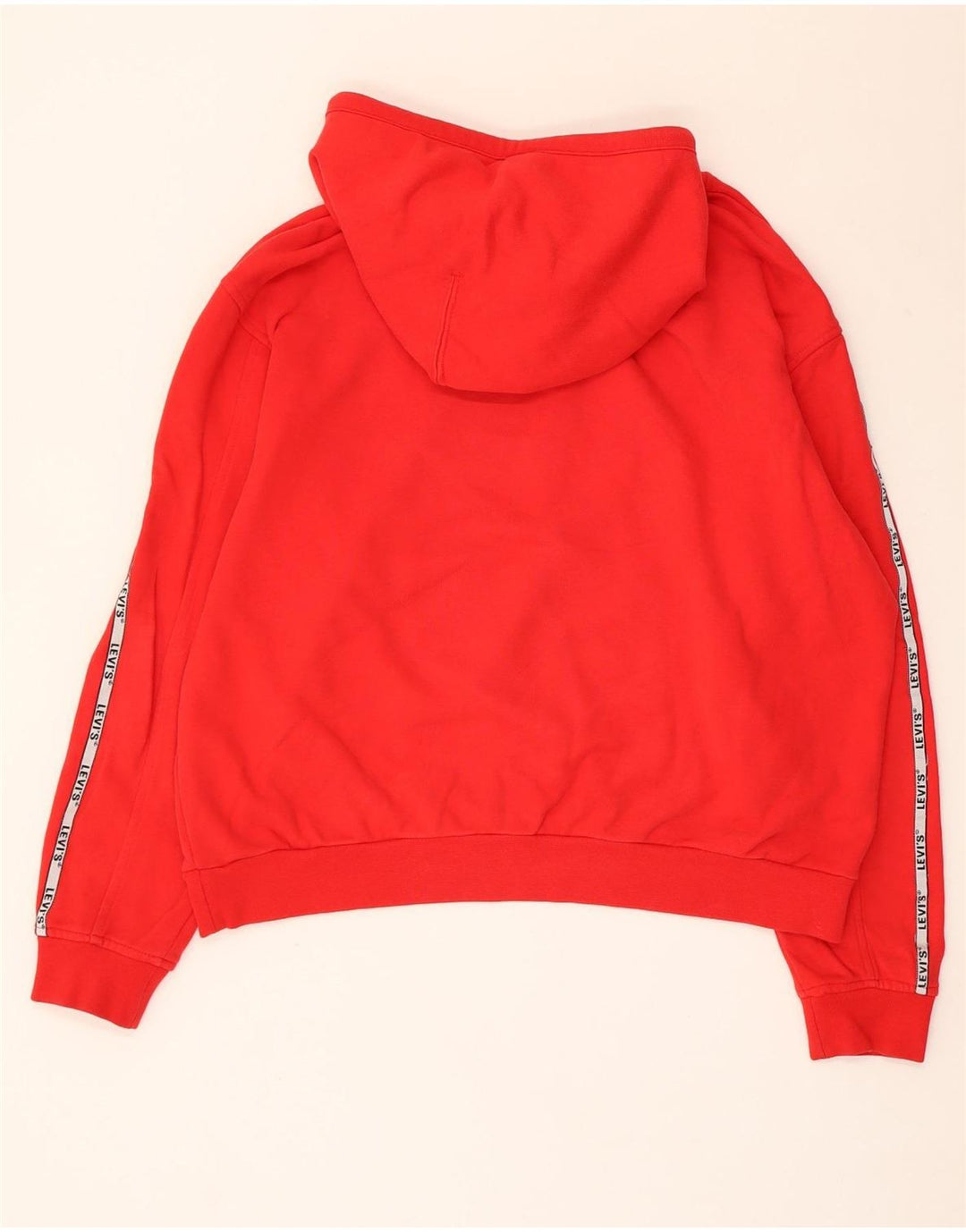 Женский джемпер с капюшоном Levi's Oversized UK 14, средний красный, хлопок