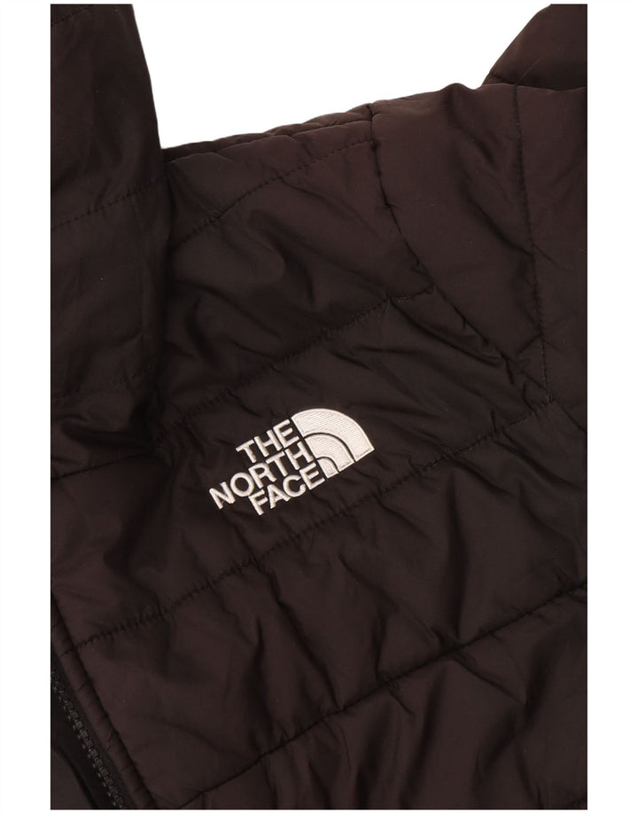 THE NORTH FACE Утепленная куртка с капюшоном для мальчиков 11-12 лет, черная