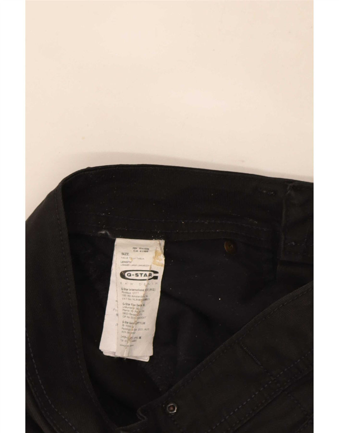 Женские прямые джинсы G-Star W29 L34, черный хлопок