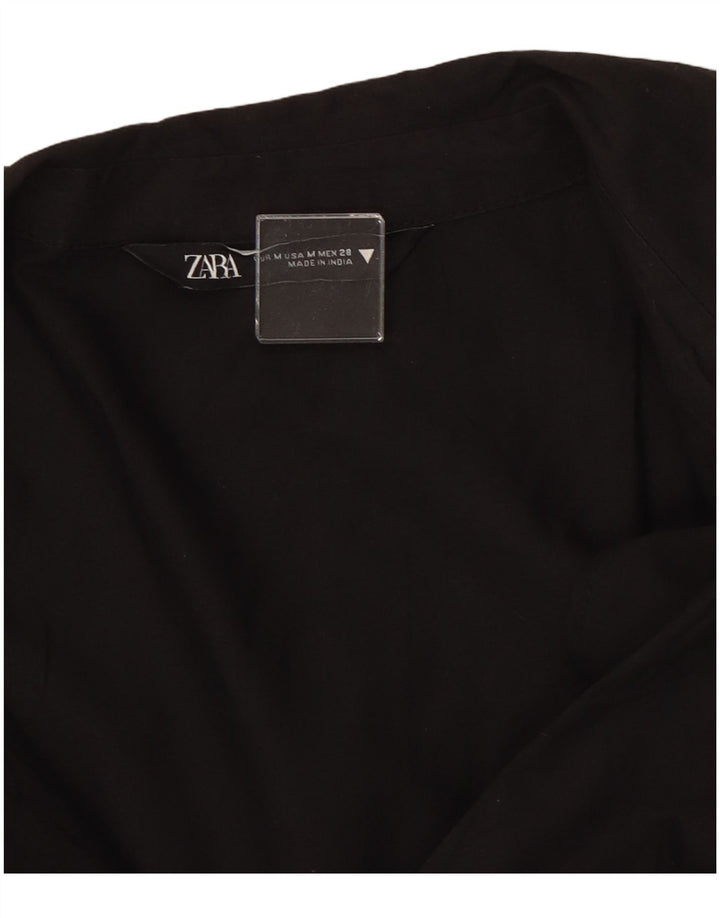 Женское платье-рубашка Zara UK 14, средний черный