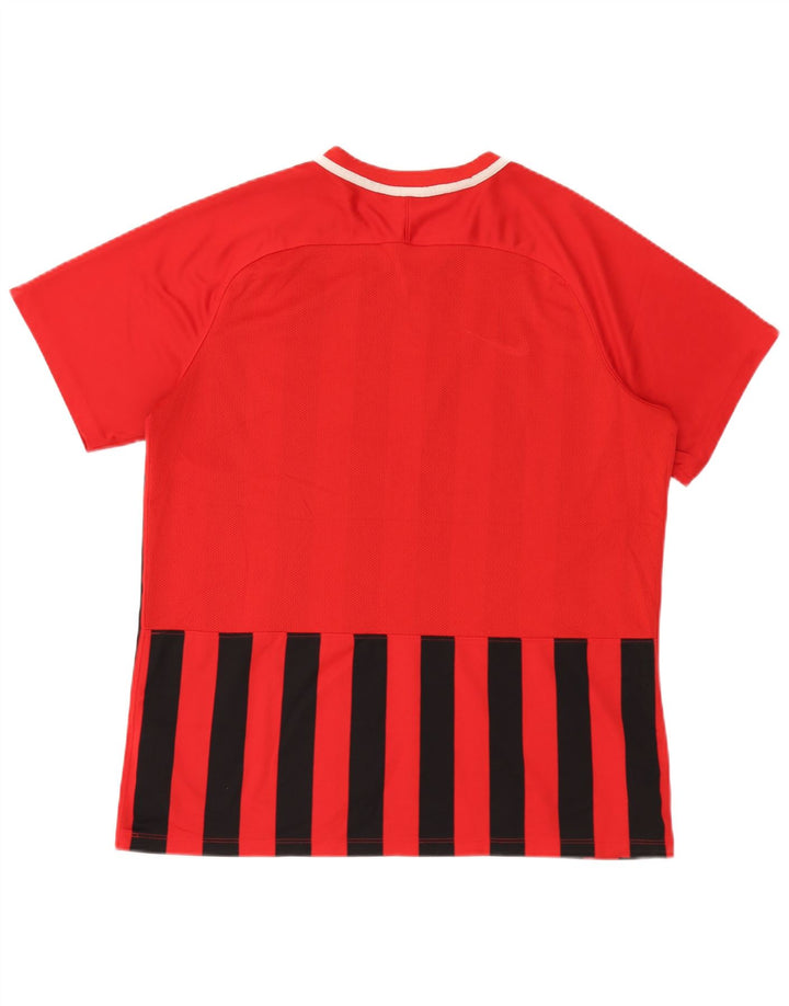 Мужская футболка Nike Dri Fit Top XL из полиэстера в красную полоску