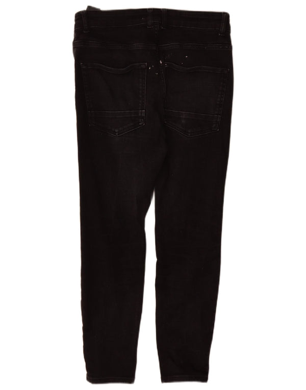 Мужские джинсы скинни Zara EU 42, большие W32 L27, черный хлопок