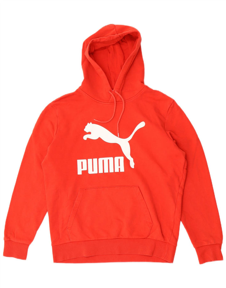 Мужской джемпер с капюшоном Puma, красный, хлопковый