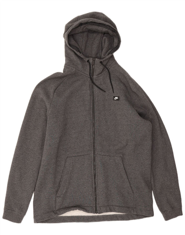 Мужской свитер с капюшоном на молнии Nike 2XL, серый