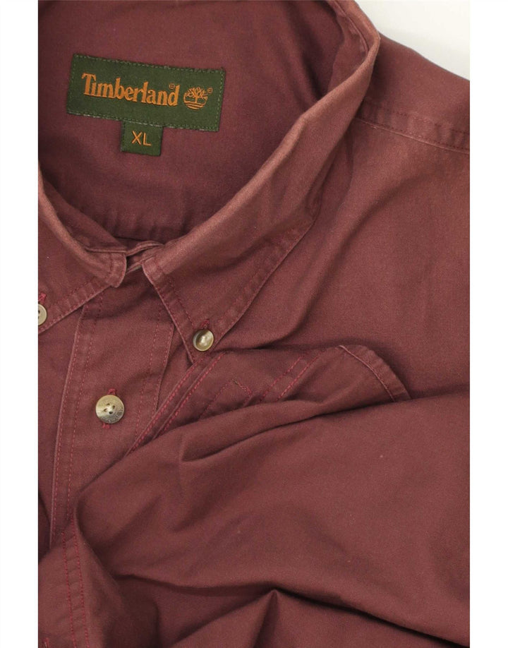 Мужская рубашка Timberland XL бордовая