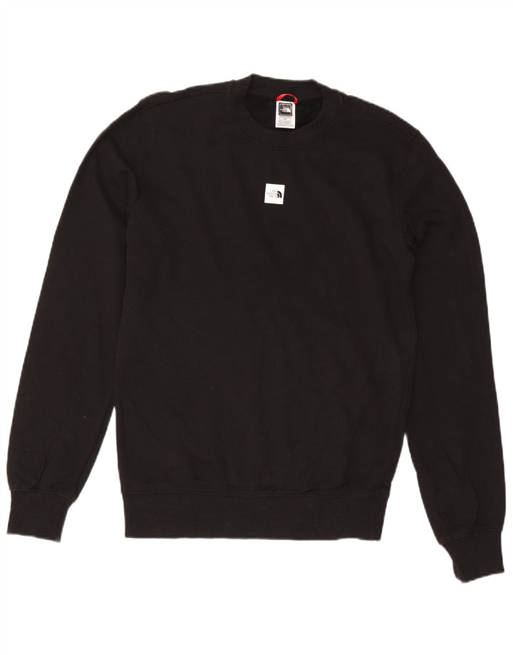 Мужской свитшот THE NORTH FACE, маленький черный хлопковый джемпер