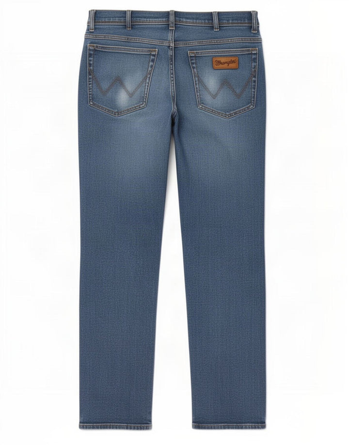 Мужские прямые джинсы Wrangler Texas W33 L30, синий хлопок