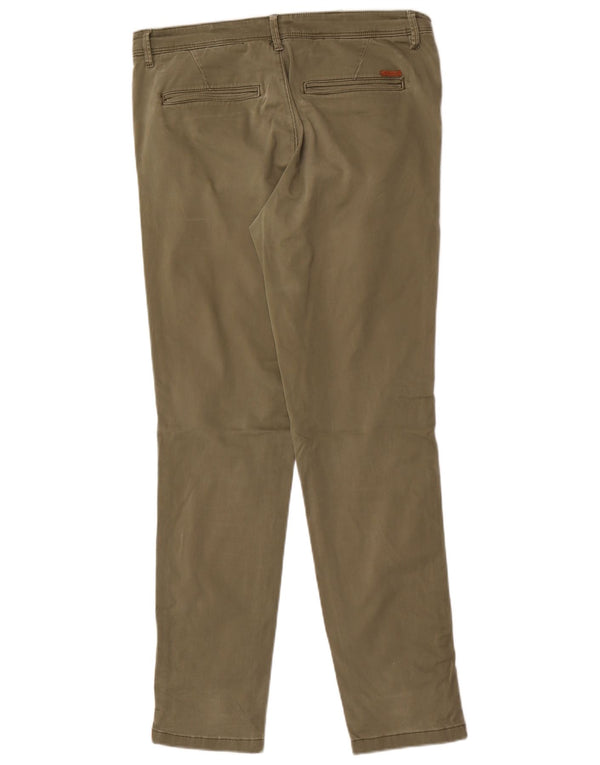 Мужские брюки-чиносы Jack & Jones Marco W32 L32, хлопок цвета хаки