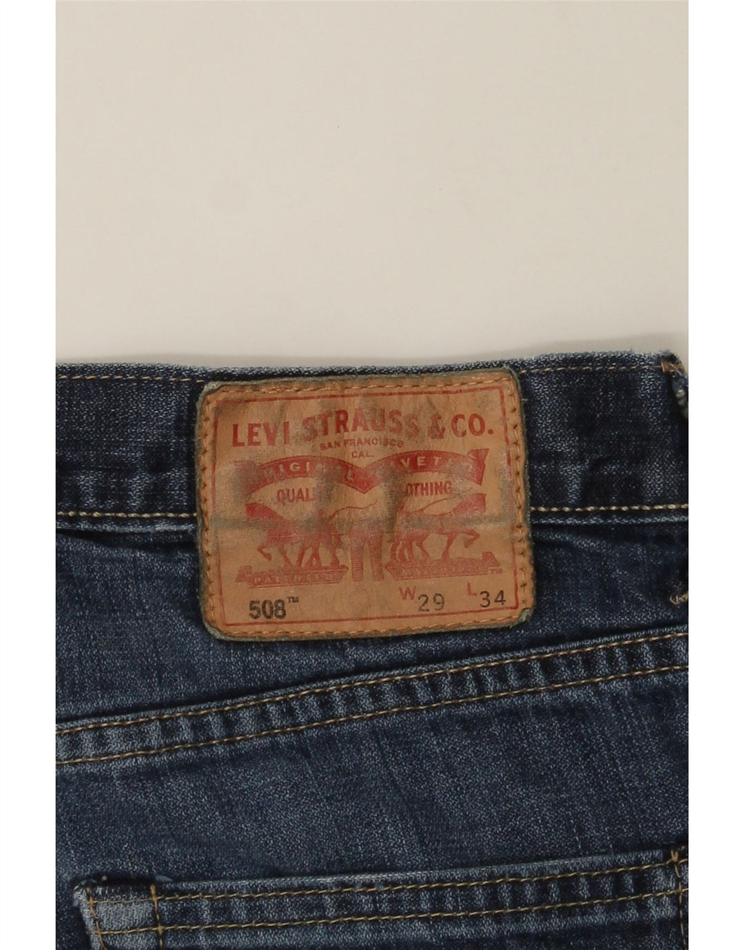 LEVI'S Mens 508 Regular Tapered Jeans W29 L28 Blue Cotton Vintage Levi's and Second-Hand Levi's from Messina Hembry 