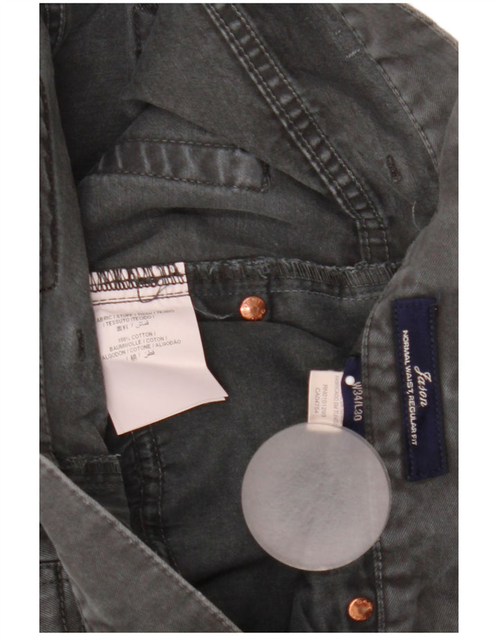 Женские прямые джинсы Gant Jason Regular W34 L30, серый хлопок