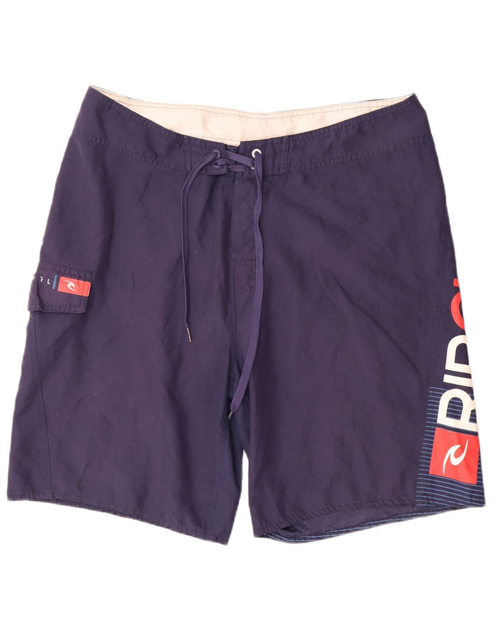 Мужские шорты для плавания с рисунком Rip Curl XL, темно-синий, полиэстер