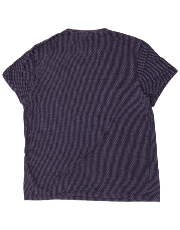 Мужская футболка Calvin Klein Top XL из хлопка темно-синего цвета в полоску