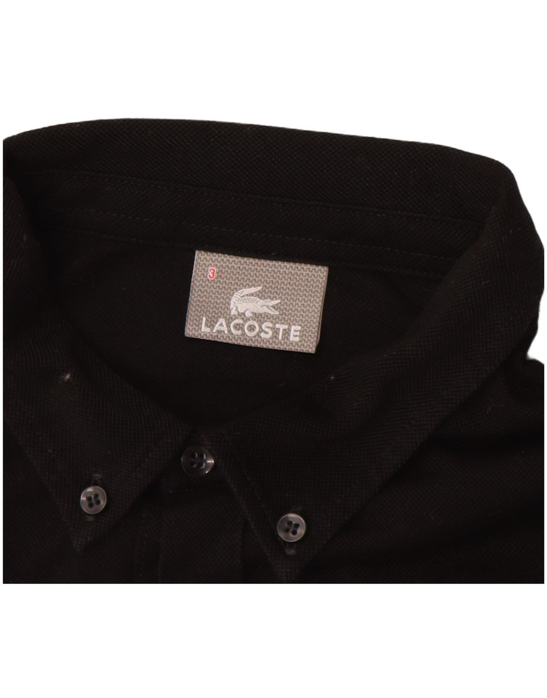 Мужской пуловер LACOSTE, размер 3, маленький, черный, хлопок